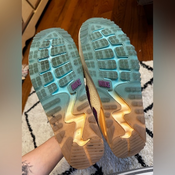 Nike Air Max 90 G NRG U21 Spikeless Golf Shoe -Beige/Purple/Blue - Picture 5 of 7